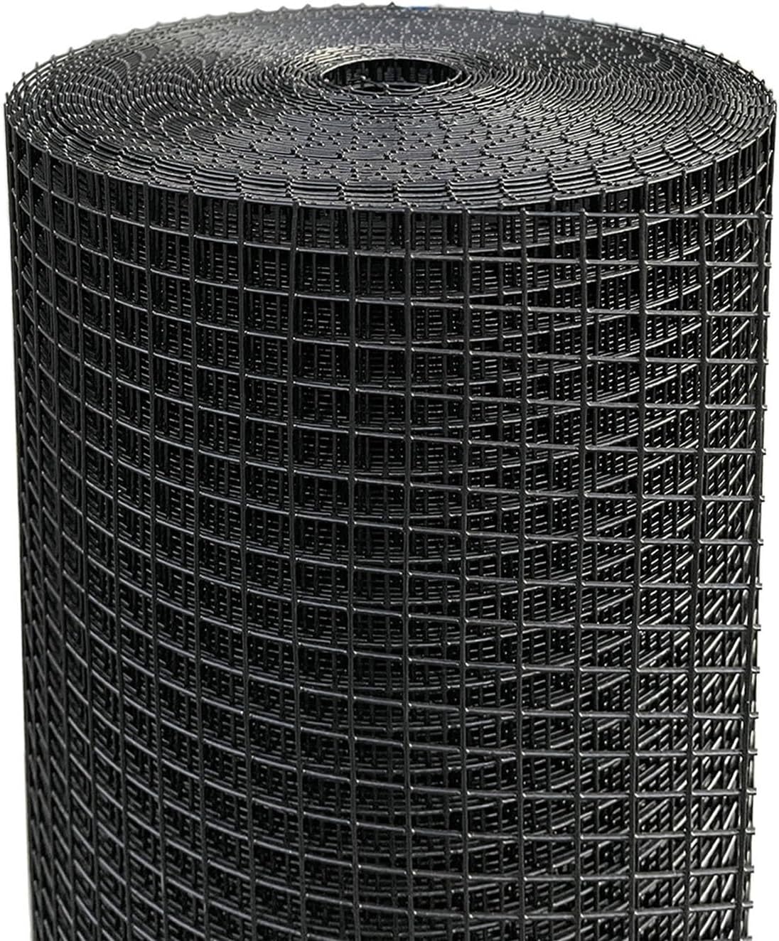 Black Hardware Cloth 1/2 Inch 48 x 100 Ft 19-Gauge | Chicken Wire Fencing, Welded Wire Fencing, Wire Mesh Roll, Cage Wire, Garden Fencing, Vegetable Garden, Wire Cloth