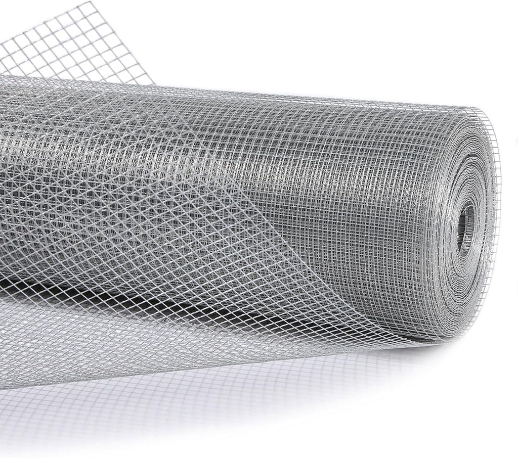 Trenk Hardware Cloth 1/4 inch Wire Mesh Roll 36'' x 100' 23 Gauge | Heavy-Duty Galvanized Chicken Wire Fencing for Garden Fencing, Gopher Mesh, and Small Animal Enclosures