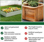 Vengarus 8x4x1FT (2 Pack) Galvanized Raised Garden Bed Kit, Outdoor Metal Planter Box for Vegetables, Rectangular Steel Container, Easy Assembly (Silver)
