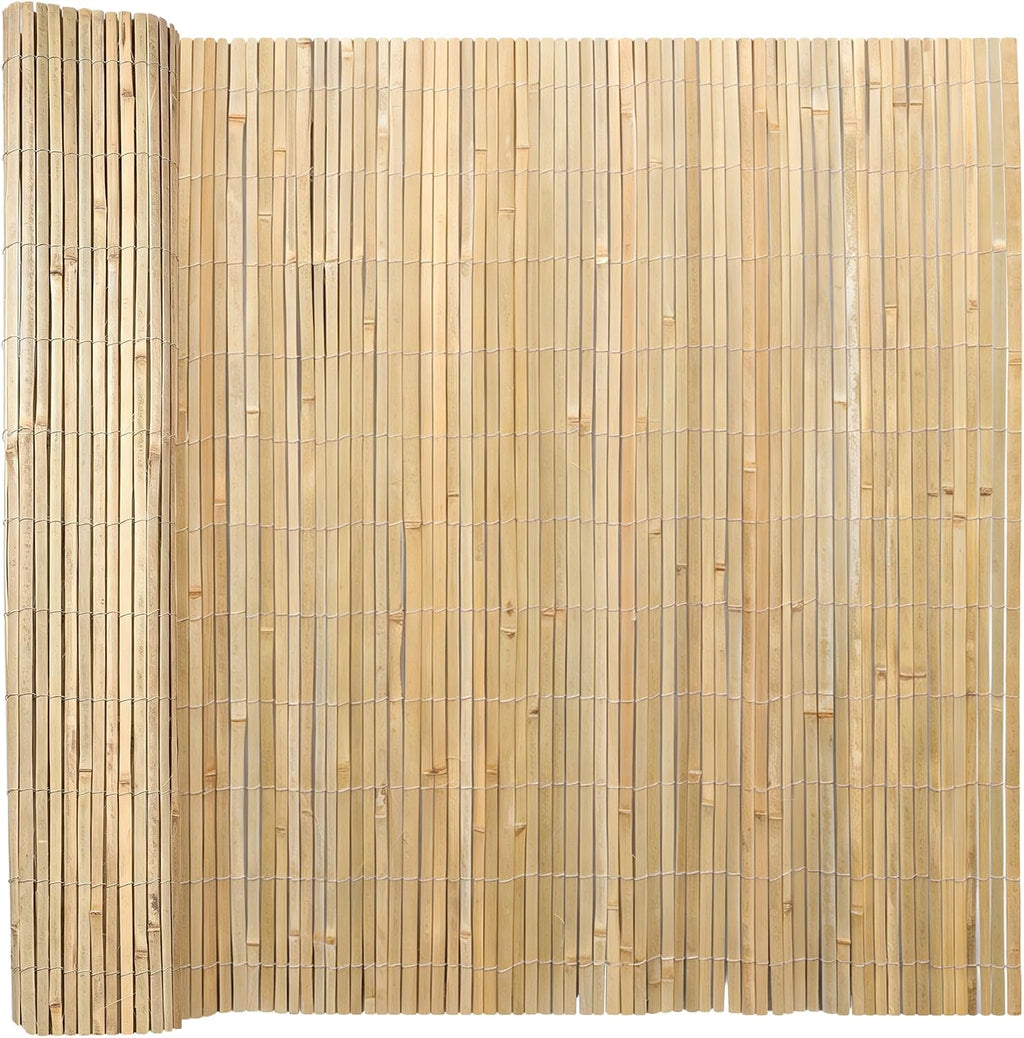natural bamboo slat screening, 6.5ft x 13ft bamboo, main product view