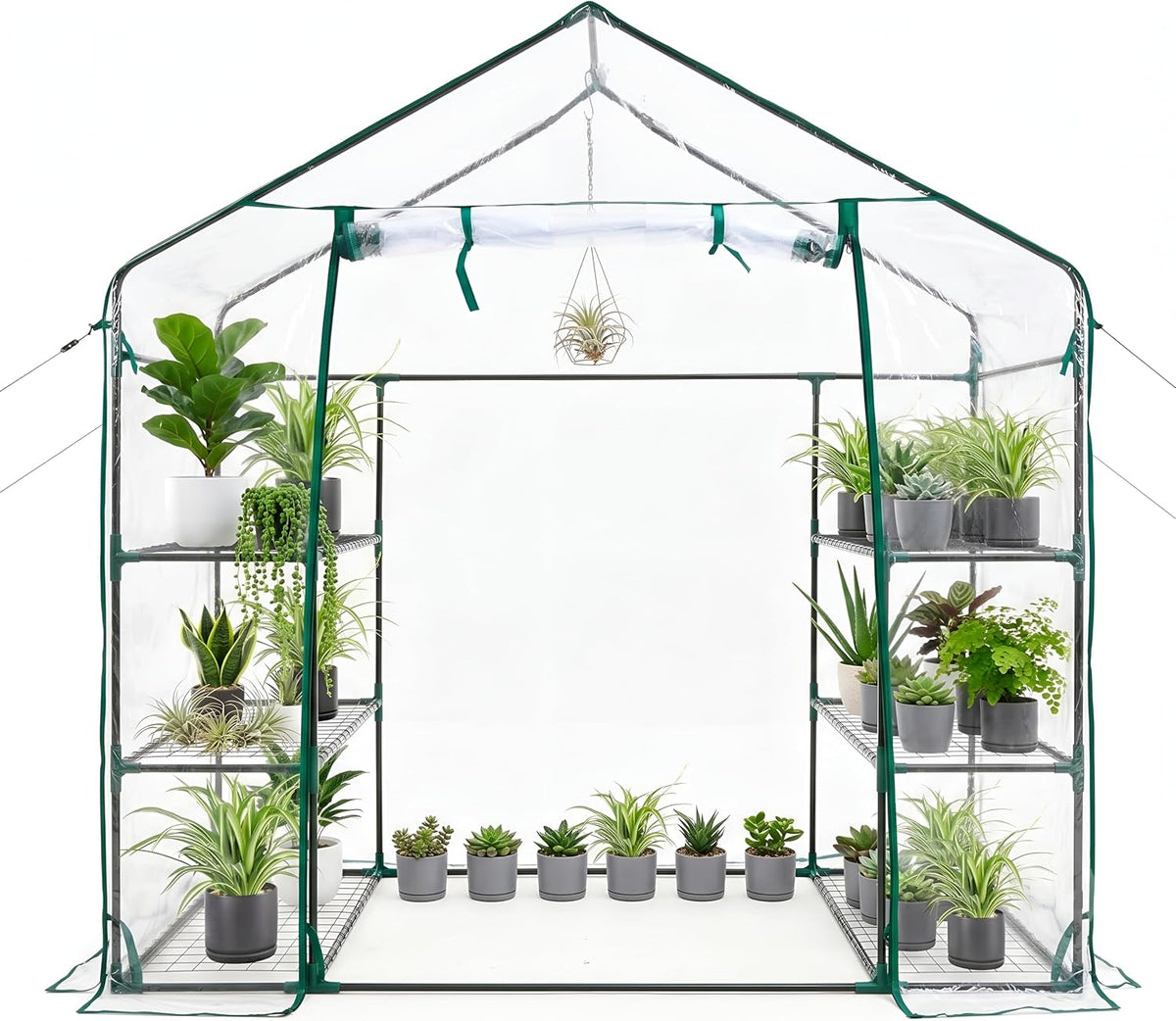bargain factory 3 tier walk in garden greenhouse, main product view