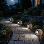 Solar Rock Lights, 4 Pack Solar Powered Waterproof LED Spotlights Decorative for Outdoor Garden, Pathway, Walkway, Yard, Landscape, Patio (Cool White)