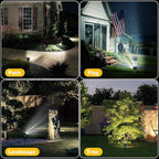 Kaxiida Solar Spot Lights Outdoor Waterproof - 2026 Upgrade 3 Level Ultra Bright Spot Lights Uplights, LED Landscape Spotlight for Tree, Pathway, Wall, Adjustable Solar Panel Auto On/Off