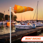 G128 - Orange Windsock Heavy Duty Printed 210D Wind Direction Measurement (Orange 40" 1PK)