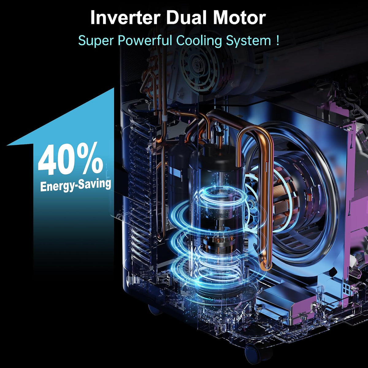 inverter 16000btu portable air conditioners with remote, free shown in use