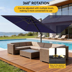 9x12 ft cantilever patio umbrella, large rectangular offset, package contents