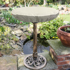 Bitubi Bird Bath Cover for 24" to 30" Diameter Bowl,Heavy Duty Waterproof 600D Oxford Cloth Garden Bird Bath Protective Cover with Elastic Hem Cord
