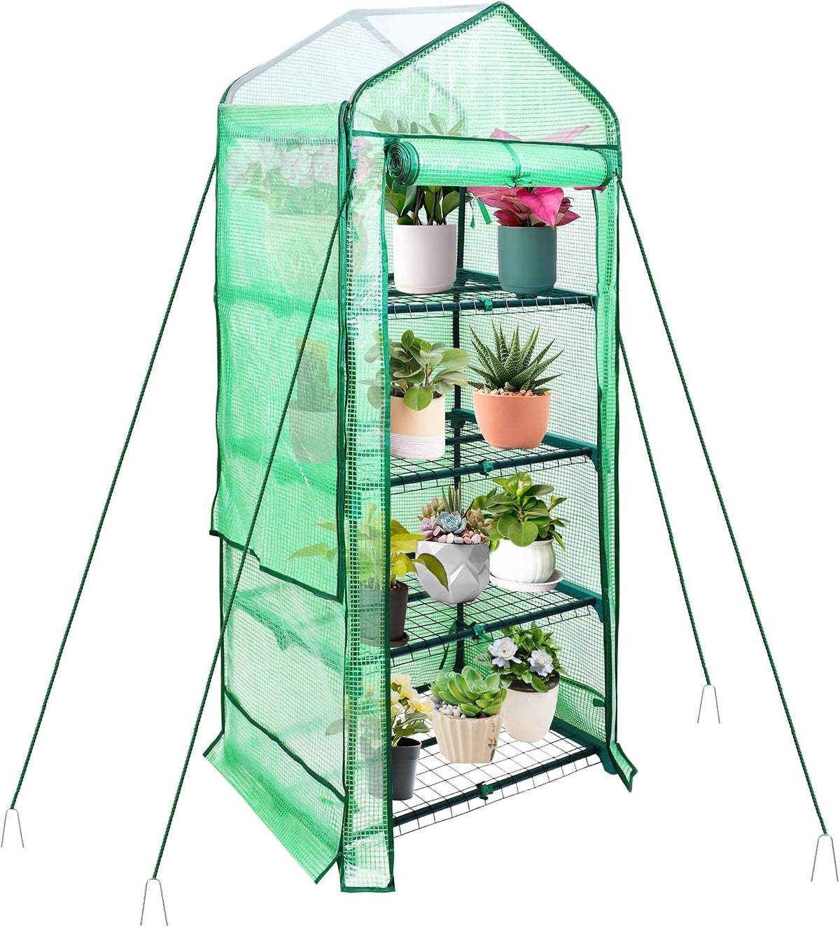 proworx 4 tier mini greenhouse for outdoor indoor, main product view