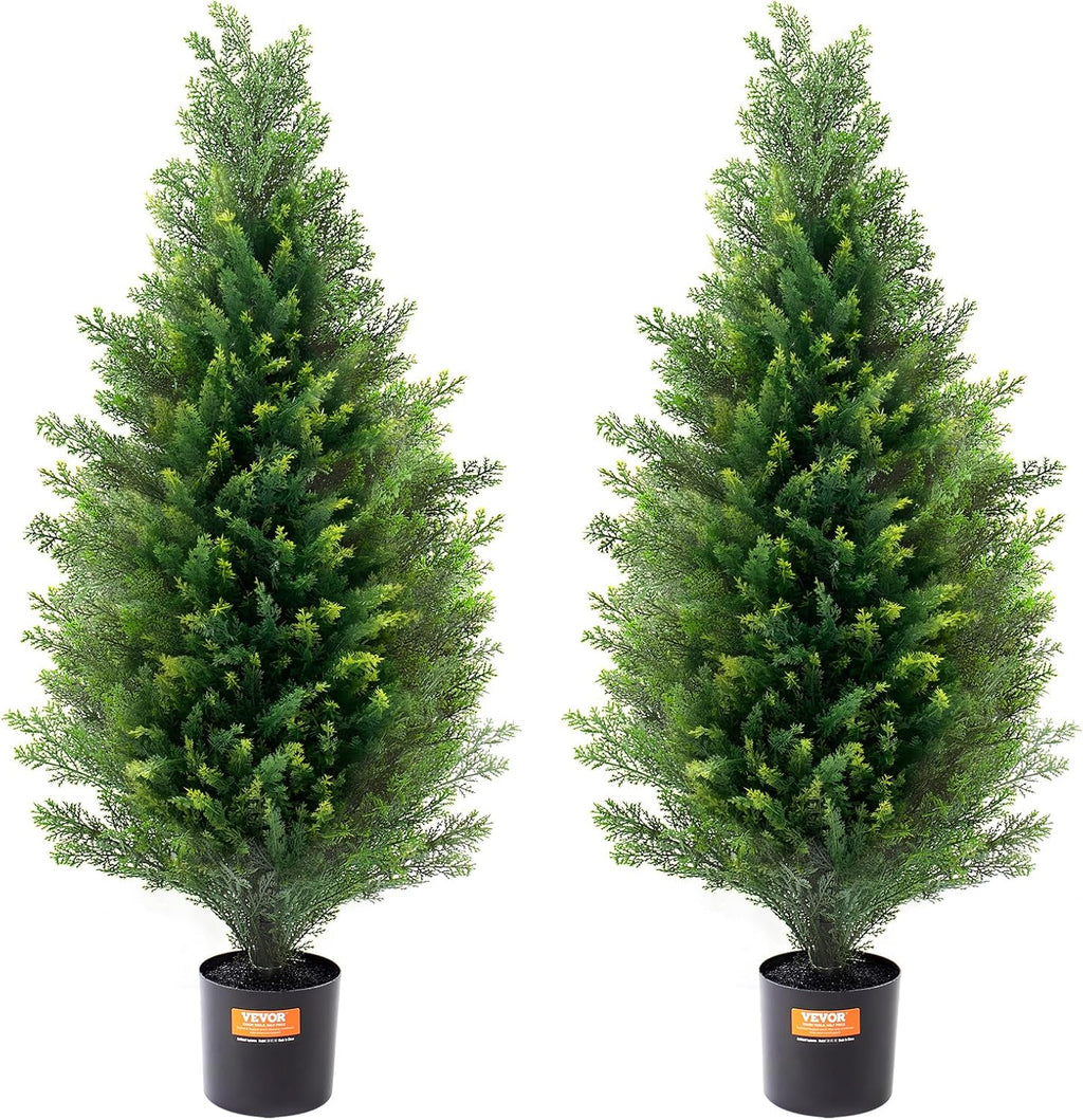 vevor artificial topiary cedar tree, 36 inch tall, main product view
