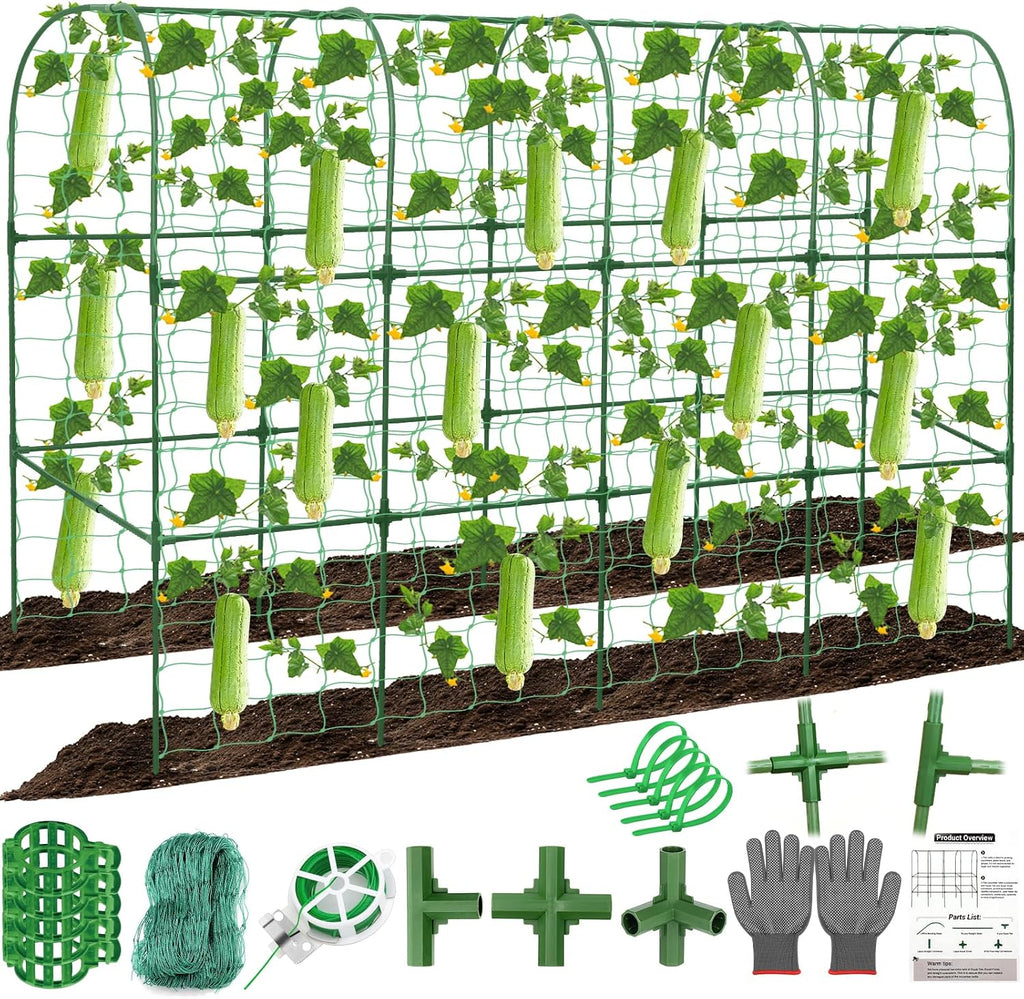 50 cucumber trellis for raised bed, u-shape metal, main product view