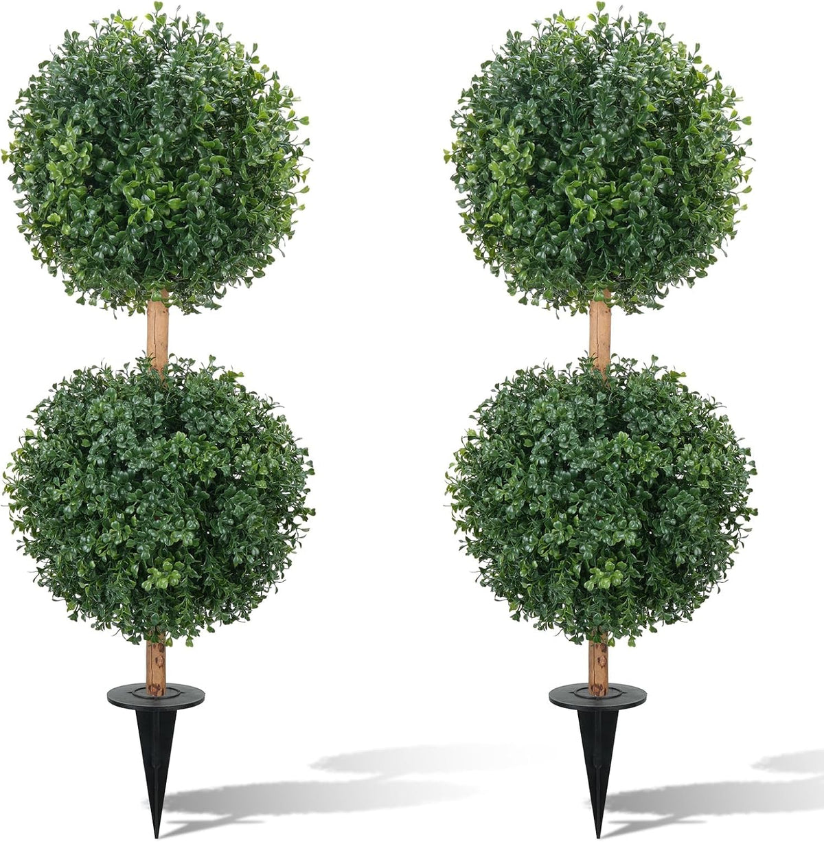 3ft topiary trees artificial outdoor faux boxwoods for, main product view