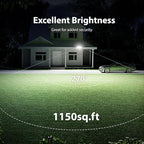 Onforu 75W LED Flood Light Motion Sensor Outdoor, 7000lm Dusk to Dawn Flood Light, Security Light with Three Head, IP65 Waterproof Exterior Floodlight, 6500k Wall Light for Entryway Stairs Yard Garage