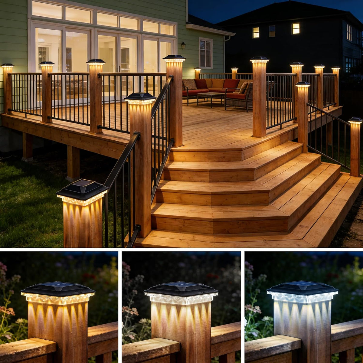 solar post cap lights for 4x4 vinyl/ 3.5x3.5, main product view