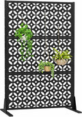 metal privacy fence 72" h×45.7" w balcony privacy, main product view