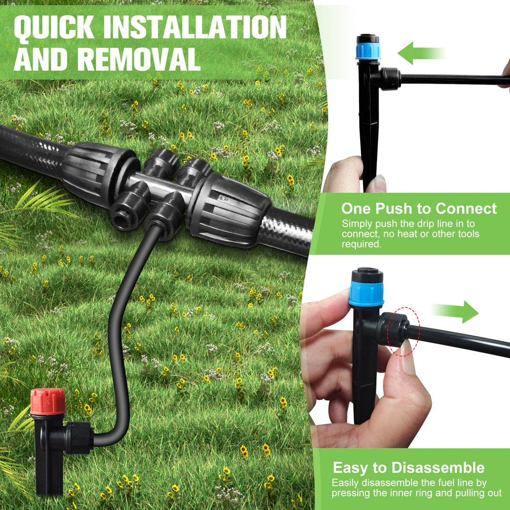 260ft drip irrigation system for garden with 40, package contents