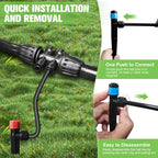 260ft drip irrigation system for garden with 40, package contents