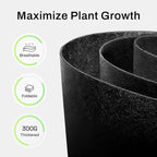BN-LINK 5-Pack 5 Gallon Grow Bags, Heavy Duty Aeration Fabric Pots with Handles, Thickened Nonwoven Plant Bags for Vegetables, Flowers, Fruits