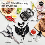 OTOTO New Meat Muncher Meat Claws - Meat Shredder Claws, BBQ Accessories, Grilling Gifts for Men, Halloween Goth Accessories, Spooky Skull Shredder for Goth Kitchen, Heat Resistant Claws (Black)