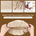 6 Packs Round Banneton Basket Liner for Bread Proofing Cover, 9 inches | banneton liners，Cloth，Sourdough Proofing, Natural Rattan Proofing Cover, For Banneton Basket, Homemade Baking Dough