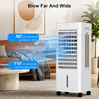pntck portable air conditioners, 3-in-1 swamp cooler with showing dimensions