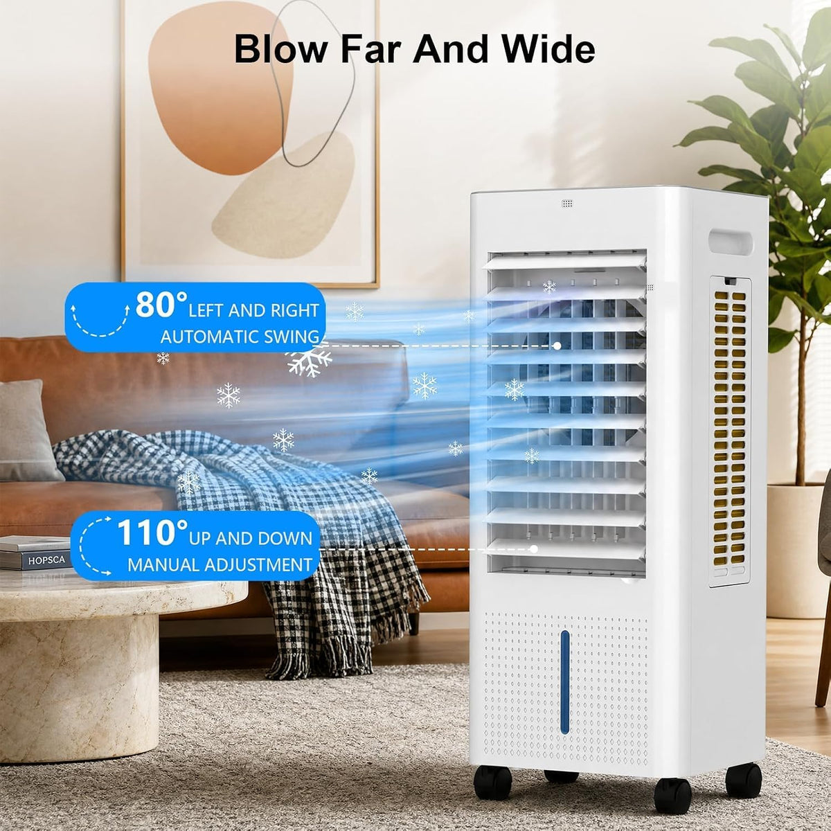 pntck portable air conditioners, 3-in-1 swamp cooler with showing dimensions
