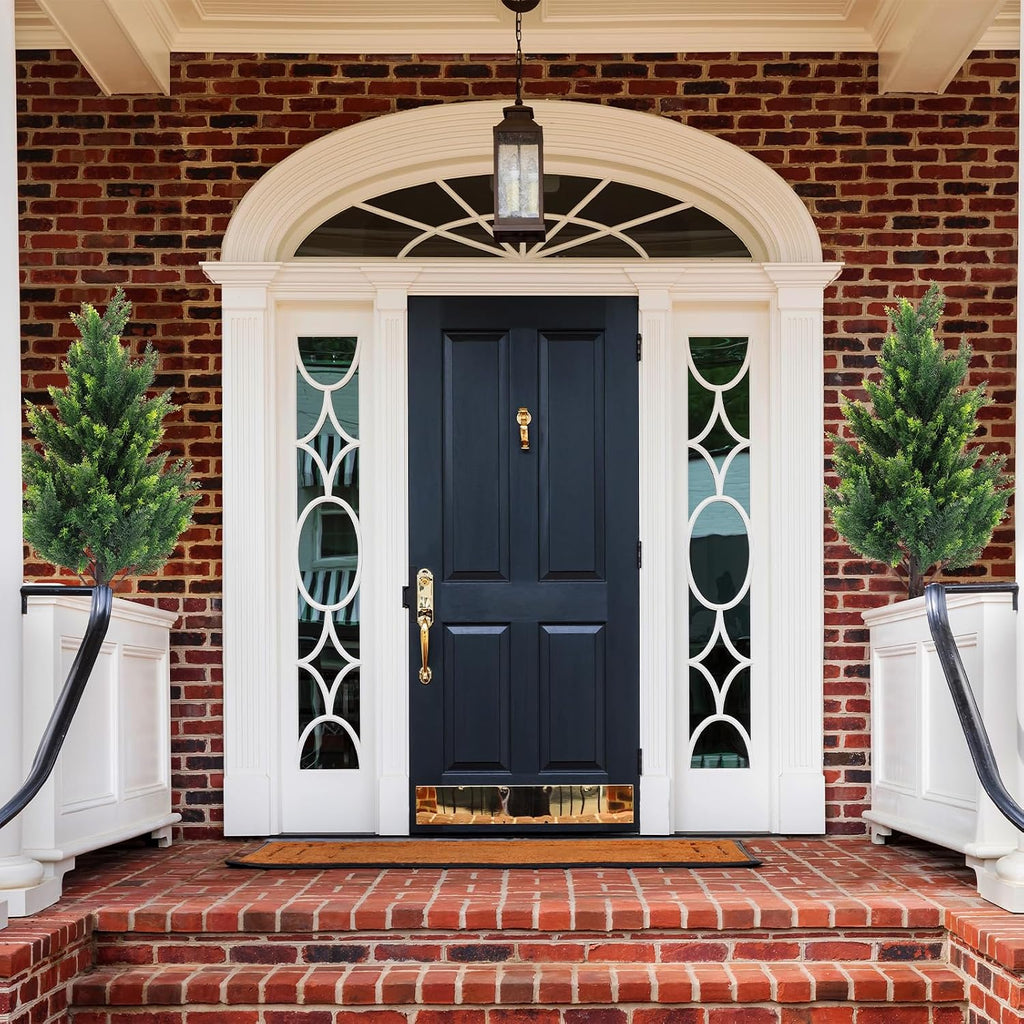 3ft tall artificial cedar topiary trees set of, package contents