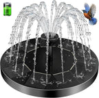 Solar Fountain Pump, 2026 Updated 2.5W Solar Powered Water Fountain with 6 Replacement Nozzles, Floating Solar Fountain for Bird Bath, Pond, Pool, Garden and Backyard
