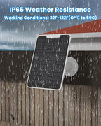 5W Arlo Solar Panel Charger Compatible with Arlo Essential Spotlight/XL Spotlight Camera, Arlo Essential Solar Panel Charger w/ 10ft Waterproof Micro USB Charging Cable, Adjustable Wall Mount, 2 Pack