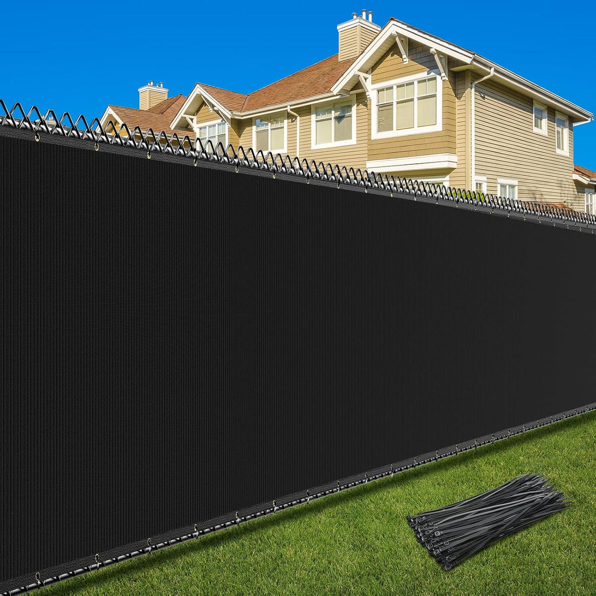 privacy fence screen 170gsm 5x50 ft heavy duty, main product view