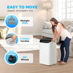 14000 btu portable air conditioners with remote control on a desk or shelf