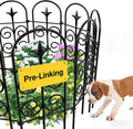 amagabeli 8 panels 32in(h)×10ft(l) decorative garden fence no, main product view