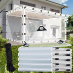 12x16ft clear tarp - pe clear vinyl tarp, main product view