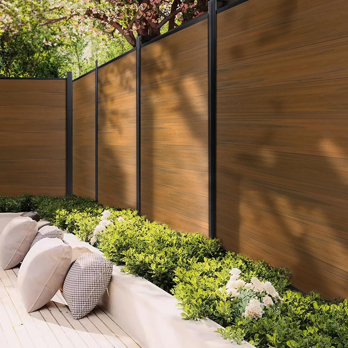 mondaria privacy fence panels for outside,6ft(w) x 6ft(h), main product view