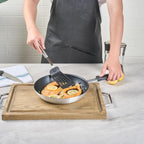 Restaurantware Nylon Slotted Turner - 6 Pack - German Standard Large Kitchen Spatula with Stainless Steel Handle, Non-Stick Safe, Dishwasher Safe - Heat-Resistant Slotted Spatula for Eggs, Fish