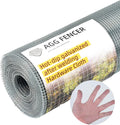 16inch x 50ft Hardware Cloth 1/4 inch Chicken Wire Fencing 23Ga | Hot Dipped Galvanized After Welding Garden Plant Supports Welded Metal Chicken Wire Fence Poultry Animal Netting Cage Screen