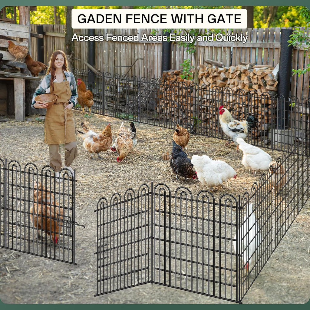 15 panels tall garden animal barrier fence with, package contents