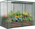 docred crop cage with raised garden bed, 84.6", main product view