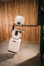 jet 14-inch woodworking band saw, 1 hp, 115/230v on a desk or shelf