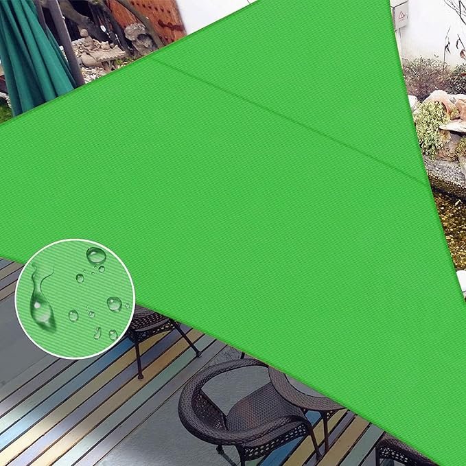 LOVE STORY Right Triangle 14'x16'x21.3' Waterproof Sun Shade Sail Canopy UV Block for Outdoor Patio Backyard Carport,Fruit Green(We Make Custom Size)