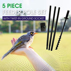 Tool & Die 5 Piece Feeder Pole Set with Twist-in Ground Socket
