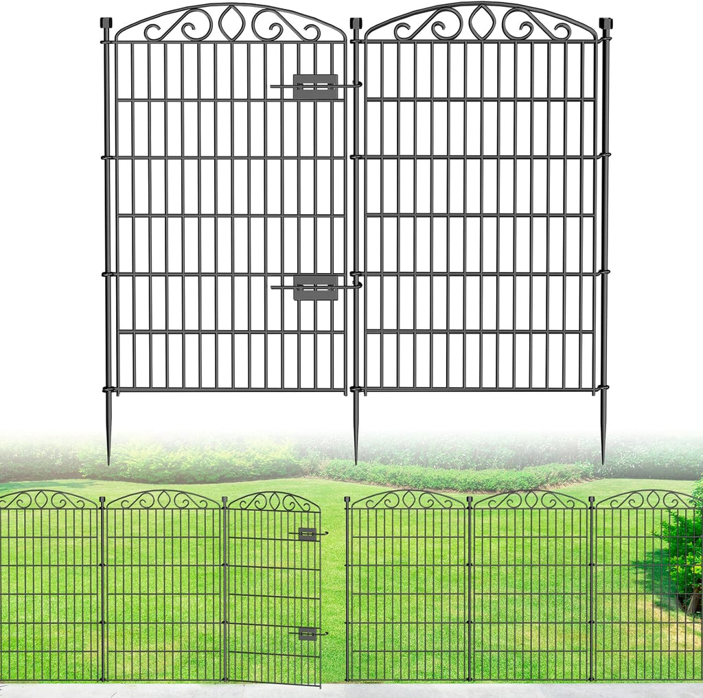 12 panel no dig decorative garden fence with, main product view