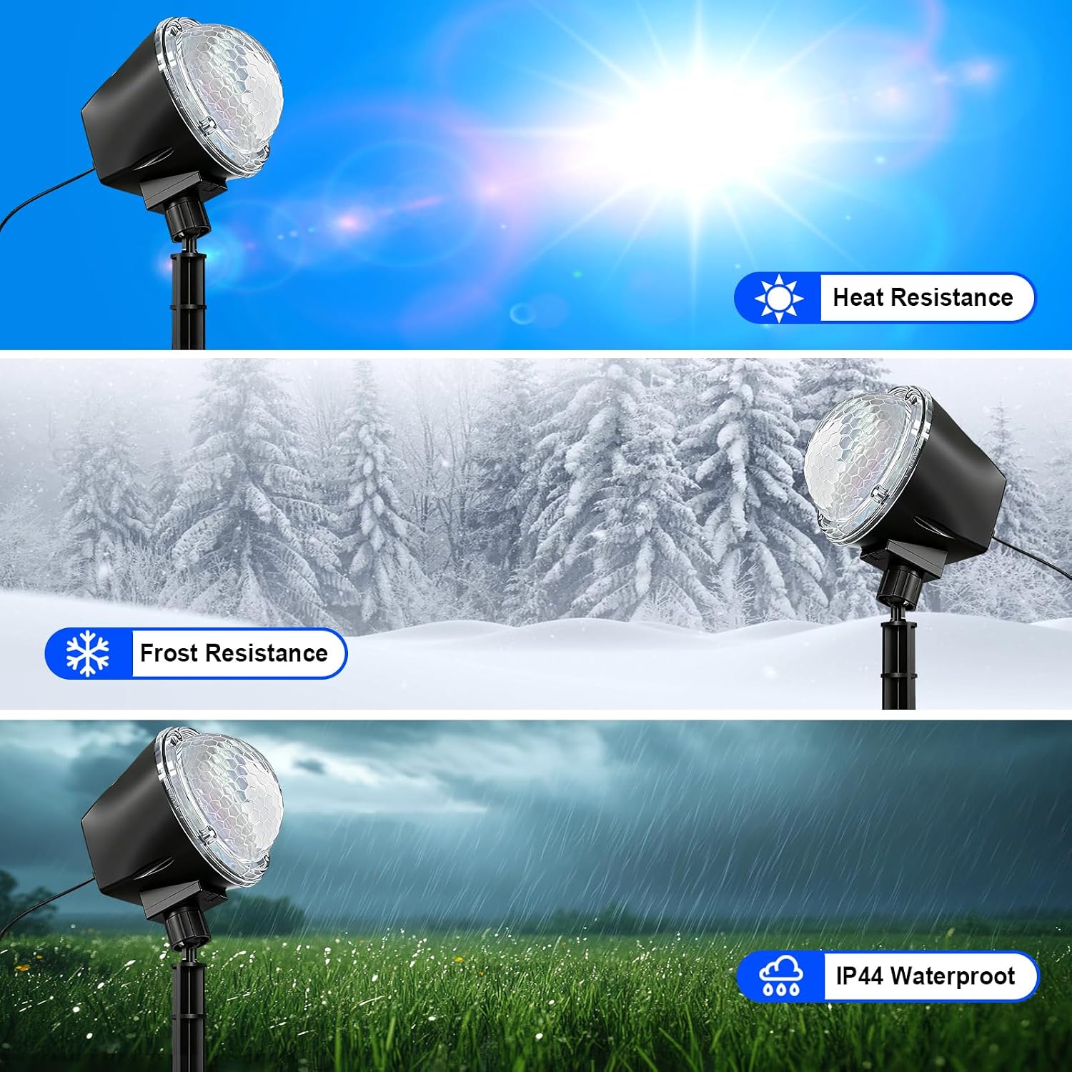 Projector Lights Outdoor, 14 Colors Water Wave Ocean Moving Effect RGBW LED Night Light Weatherproof with Remote & Timer for Halloween Christmas Holiday Garden Yard House Parties Bedroom Ceiling Decor