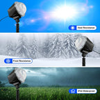 Projector Lights Outdoor, 14 Colors Water Wave Ocean Moving Effect RGBW LED Night Light Weatherproof with Remote & Timer for Halloween Christmas Holiday Garden Yard House Parties Bedroom Ceiling Decor
