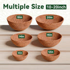 6 Pack 14 Inch Coco Liners for Planters, Hanging Basket Liners | Round Coco Coir Fiber Replacement Liner for Flowers Vegetables Patio Garden Porch Decor,Breathable Drainage,Cuttable DIY