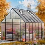 cdcasa 12.4x10.2x10 ft greenhouse for outdoors,easy assembly large, main product view