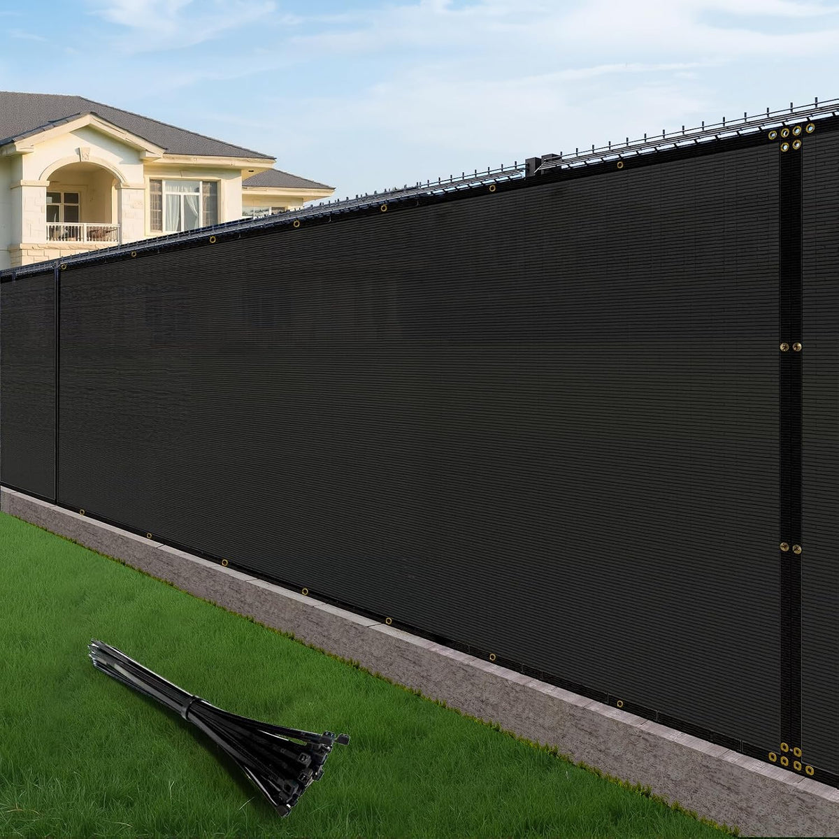 4x50ft fence privacy screen for decoration garden(black), main product view