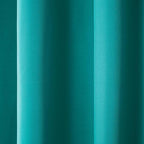 TOWN & COUNTRY BASICS Cabana Solid Heavyweight Indoor Outdoor Curtains, Light Filtering Opacity with Grommet Top, Water Repellent, 2-Pack Set, 54"x84", Teal