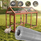 Hardware Cloth 1/4 inch 12" x 10 ft, Galvanized 23 Gauge Wire Mesh | Welded Wire Fence Roll For Chicken Coop Wire, Rabbit Cage Wire, Poultry and Animal Cage Netting Screen
