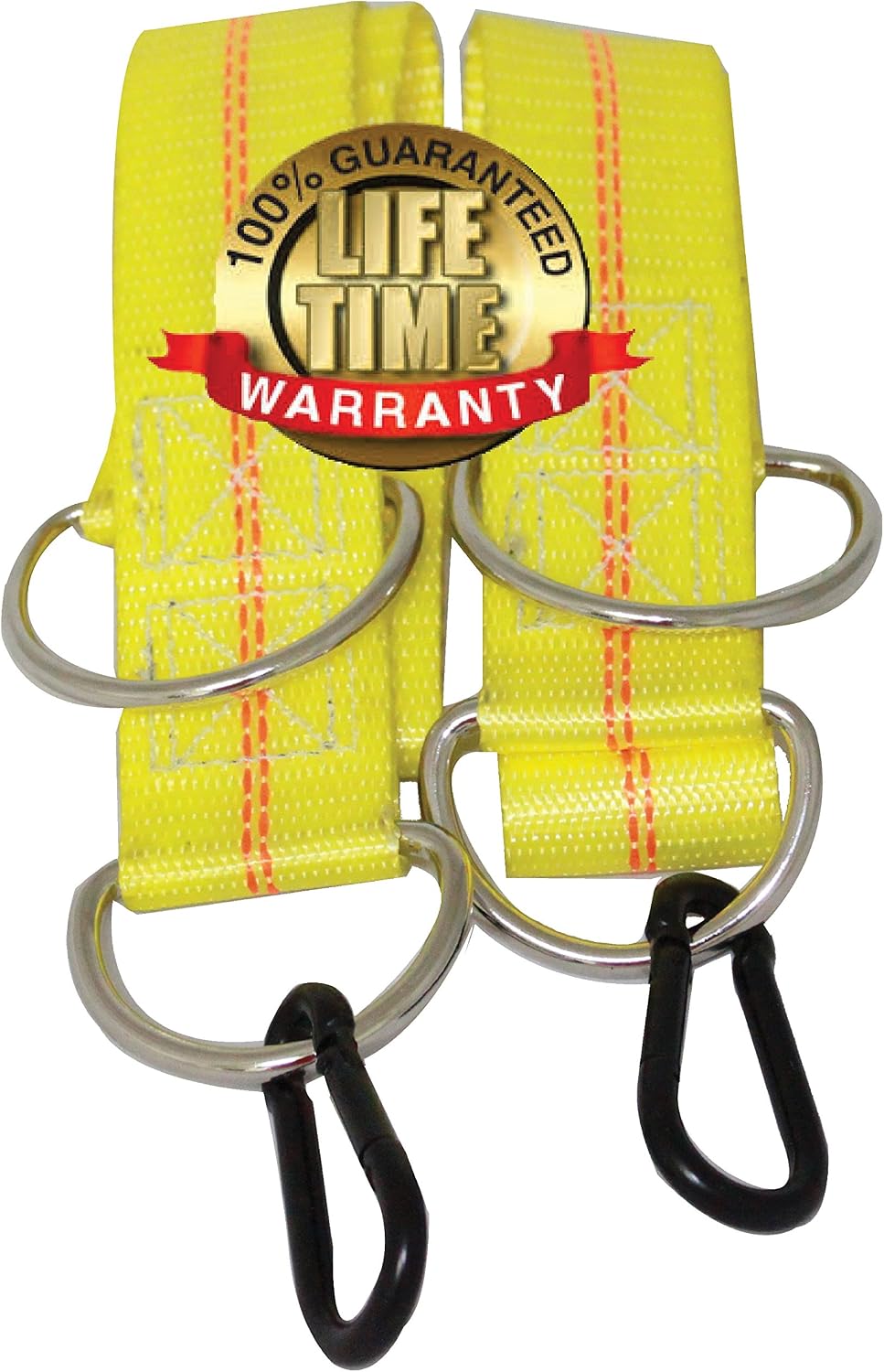 Tree Swing Hanging Kit - 12,000 lb. Polyester Webbing - 2 Straps per Set - with Carabiners - Made in USA