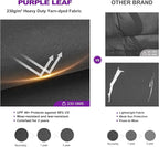PURPLE LEAF Outdoor Retractable Pergola with Curtains 10' x 13' White Patio Aluminum Pergola with Sun Shade Canopy for Backyard Deck Garden Modern Metal Pergola, Gray